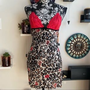 Victoria’s Secret Leopard Hearts Slip